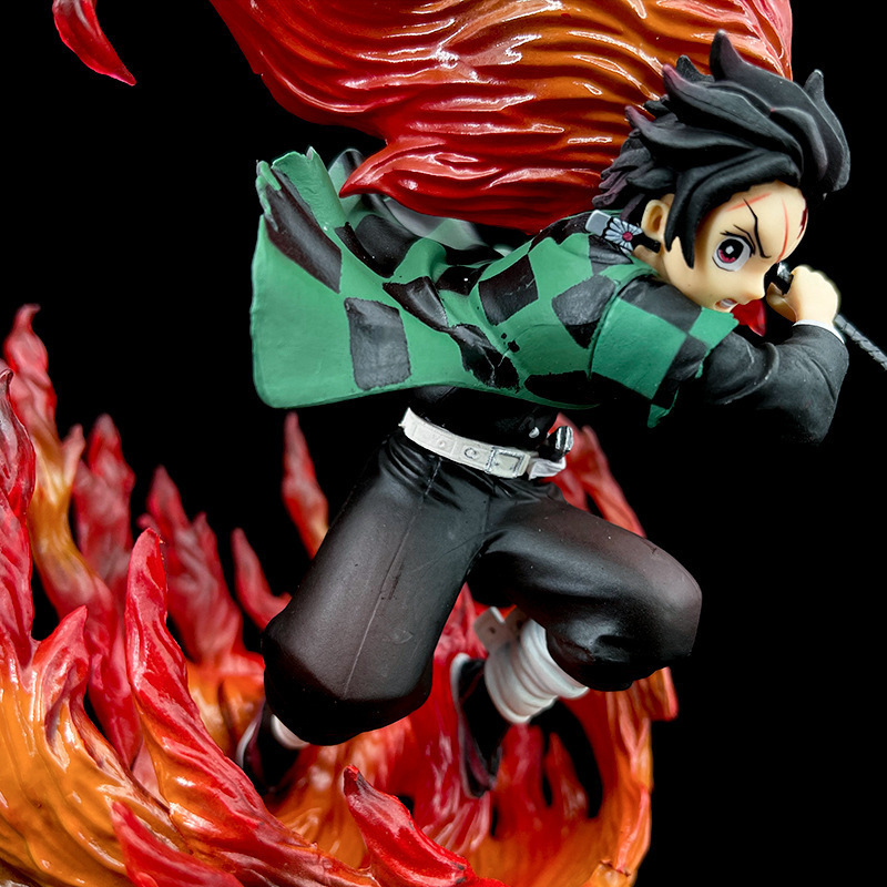 Tanjiro Kamado Demon Slayer Hinokami Kagura Statue Figure Premium Anime Collection Detailed Kimetsu no Yaiba Model Toy