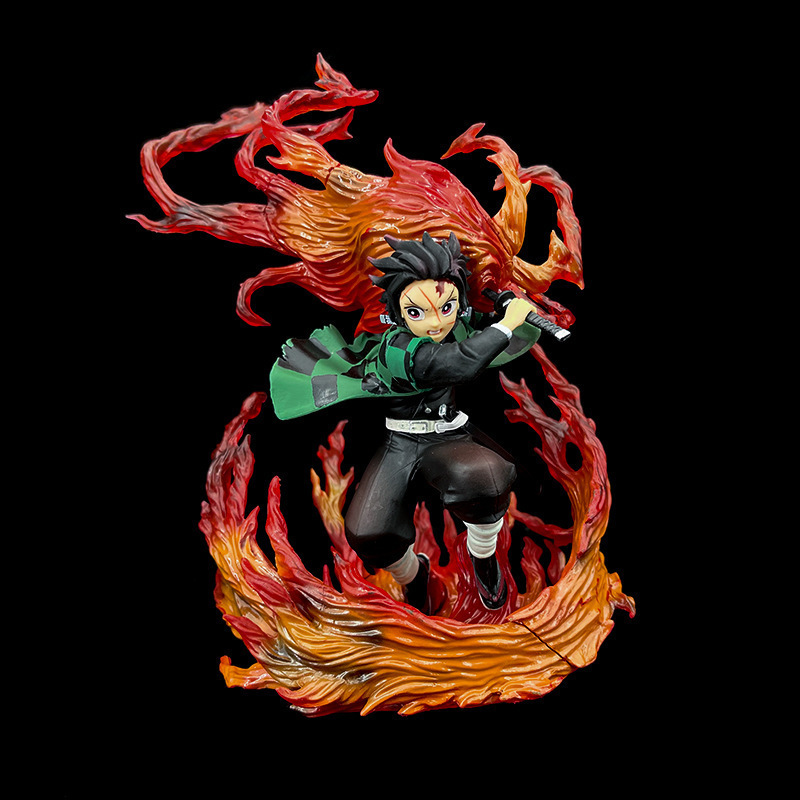 Tanjiro Kamado Demon Slayer Hinokami Kagura Statue Figure Premium Anime Collection Detailed Kimetsu no Yaiba Model Toy