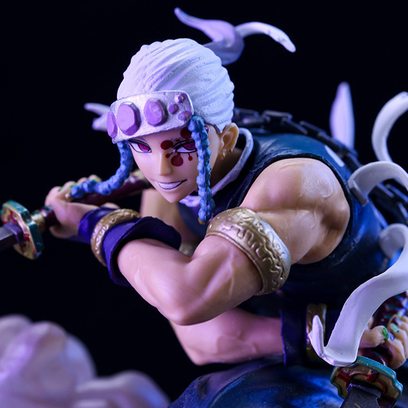 Tengen Uzui Demon Slayer Statue Figure Premium Hashira Sound Pillar Collection Anime  Model Toy Fans