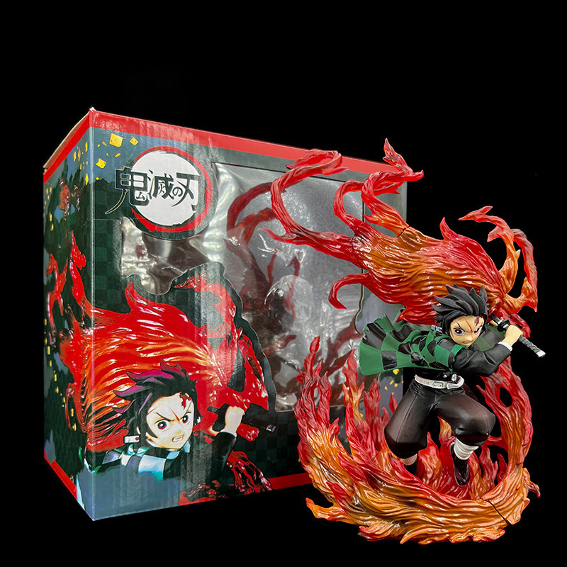 Tanjiro Kamado Demon Slayer Hinokami Kagura Statue Figure Premium Anime Collection Detailed Kimetsu no Yaiba Model Toy