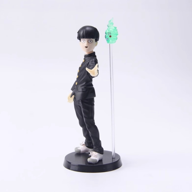 Mob Psycho 100 Shigeo Kageyama Statue Figure Interchangeable Face Collection Anime Model Toy Fans