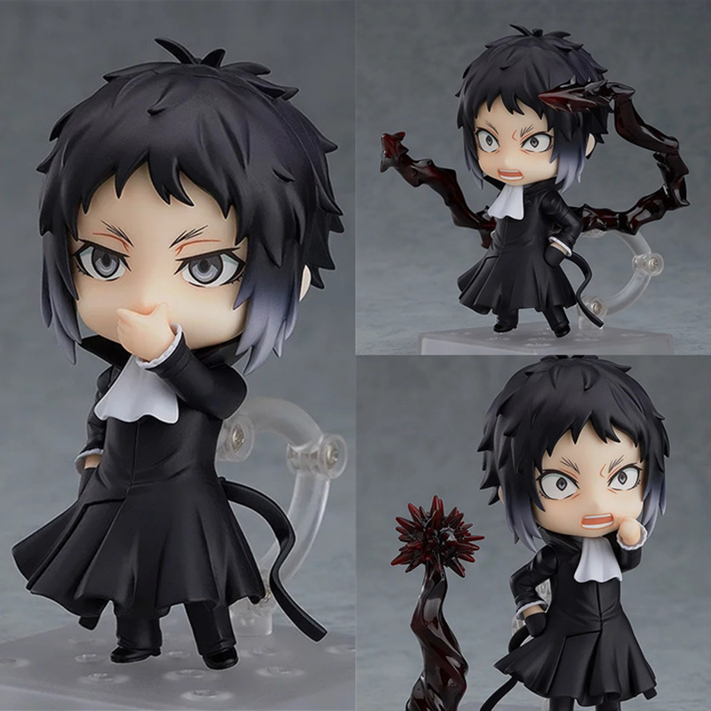 Bungo Stray Dogs Ryunosuke Akutagawa Chibi Statue Figure Anime Collection Cute Desktop Toy Fans Collectors