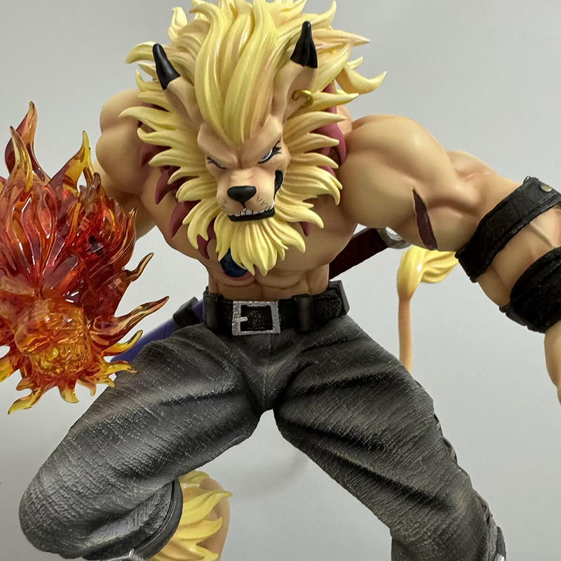 Leomon Digimon Statue Figure Premium Collection Toy Detailed Lion Beast Warrior Model Anime Fans Collectors