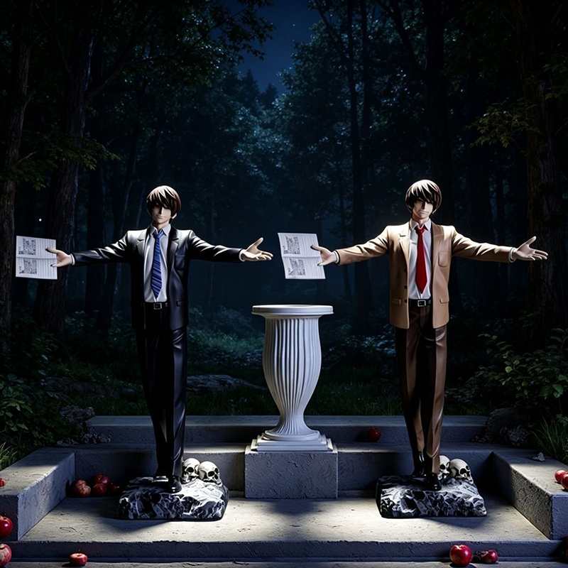 Death Note Light Yagami Statue Figure Anime Collection Premium Model Toy Anime Fans and Collectors