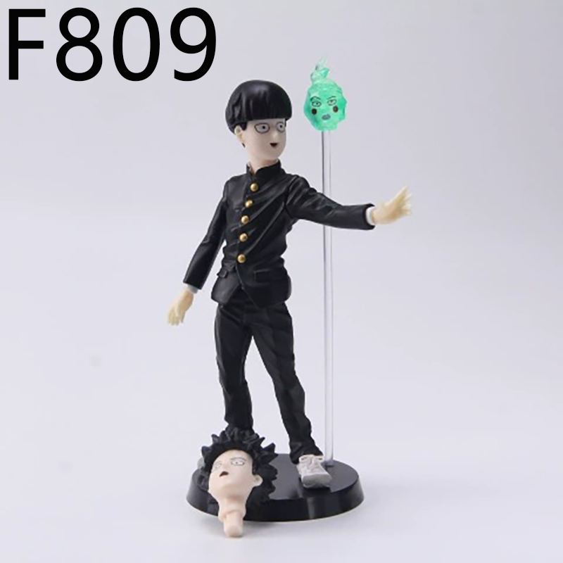 Mob Psycho 100 Shigeo Kageyama Statue Figure Interchangeable Face Collection Anime Model Toy Fans
