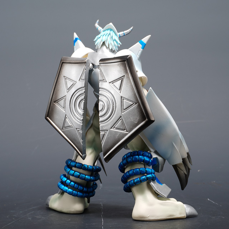 Digimon White WarGreymon Statue Figure Premium Collection Model Toy Detailed Anime Digimon Fans Collectors