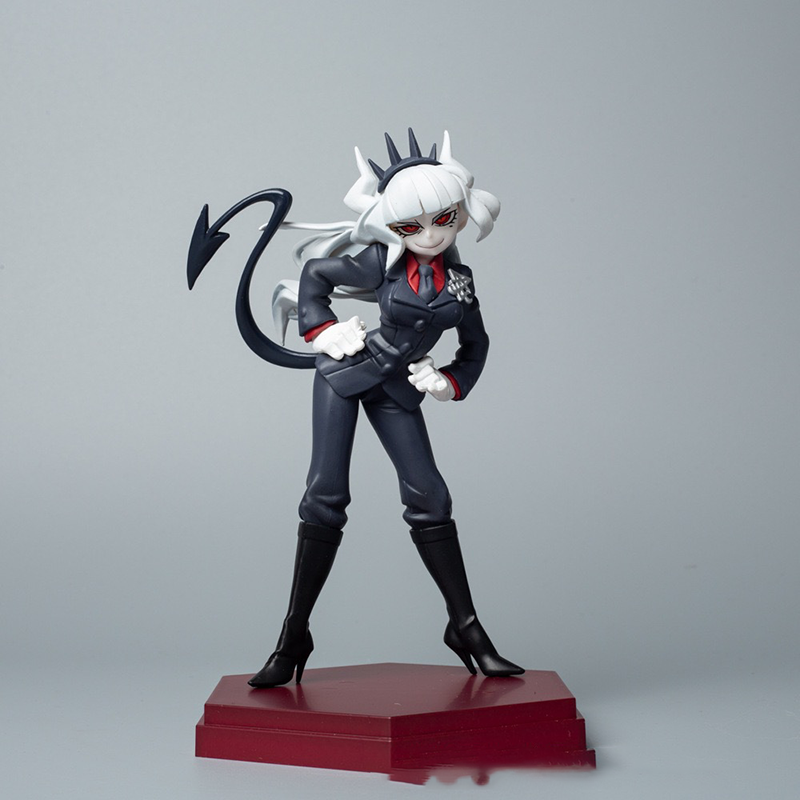 Lucifer Helltaker Statue Figure Premium Anime Game Collection Model Toy Detailed Fans and Collectors ﻿