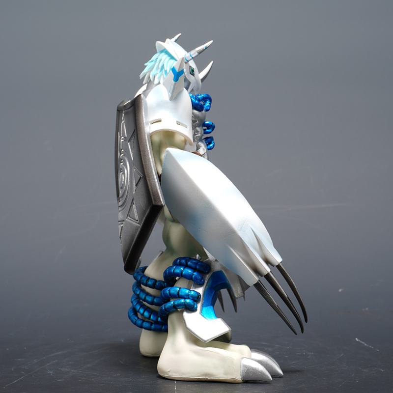 Digimon White WarGreymon Statue Figure Premium Collection Model Toy Detailed Anime Digimon Fans Collectors