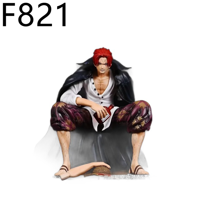 Shanks Red Hair One Piece Statue Figure Premium Collection Anime Model Toy Detailed Sculpture Fans Collectors