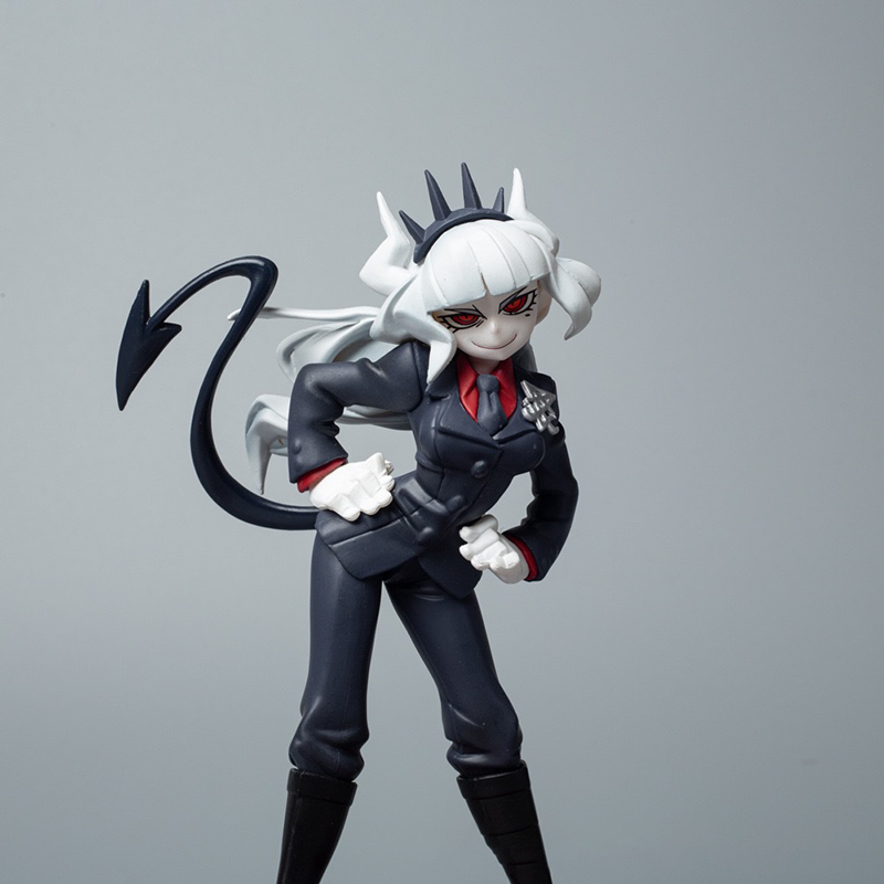 Lucifer Helltaker Statue Figure Premium Anime Game Collection Model Toy Detailed Fans and Collectors ﻿