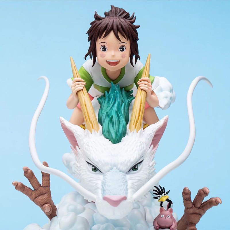 Spirited Away Chihiro and Haku Statue Figure Premium Collection Diorama Model Toy Anime Fans and Collectors ﻿