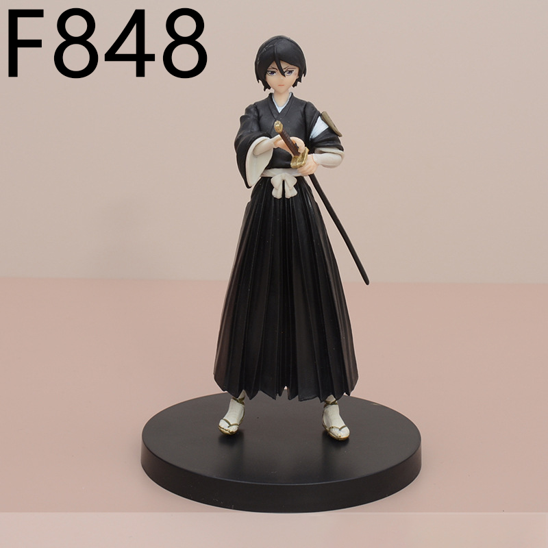 Bleach Kuchiki Rukia Byakuya Yamamoto Genryusai Statue Figure Collection Anime Model Toy Premium Fans and Collectors