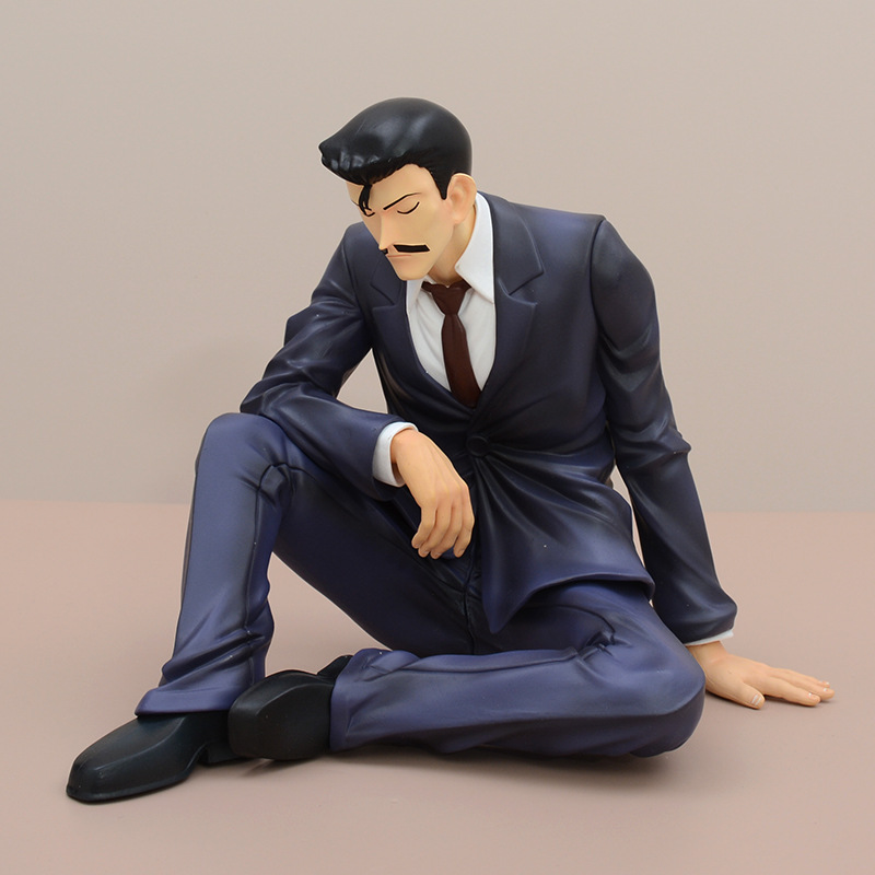 Detective Conan Sleeping Kogoro Mouri Statue Figure Collection Model Toy Detailed Anime Fans and Collectors