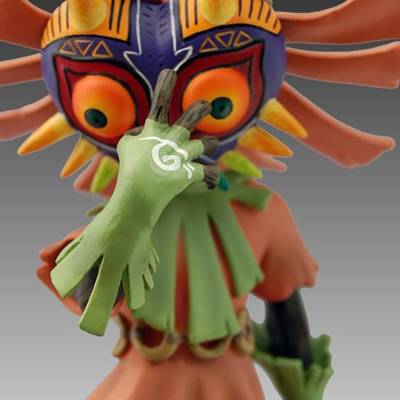 Link with Majora Mask Statue Figure The Legend of Zelda Collection Premium Model Toy Fans and Collectors
