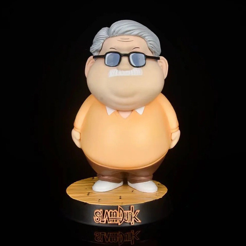 Slam Dunk Coach Anzai Chibi Statue Figure Cute Anime Collection Toy Basketball Anime Fans