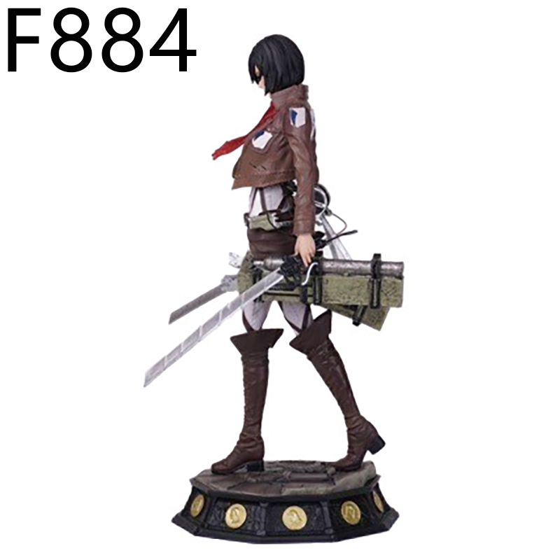 Mikasa Ackerman Attack on Titan Statue Figure Premium Collection Model Toy Detailed Anime Fans and Collectors