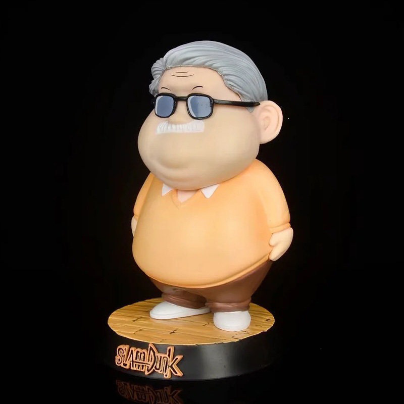 Slam Dunk Coach Anzai Chibi Statue Figure Cute Anime Collection Toy Basketball Anime Fans