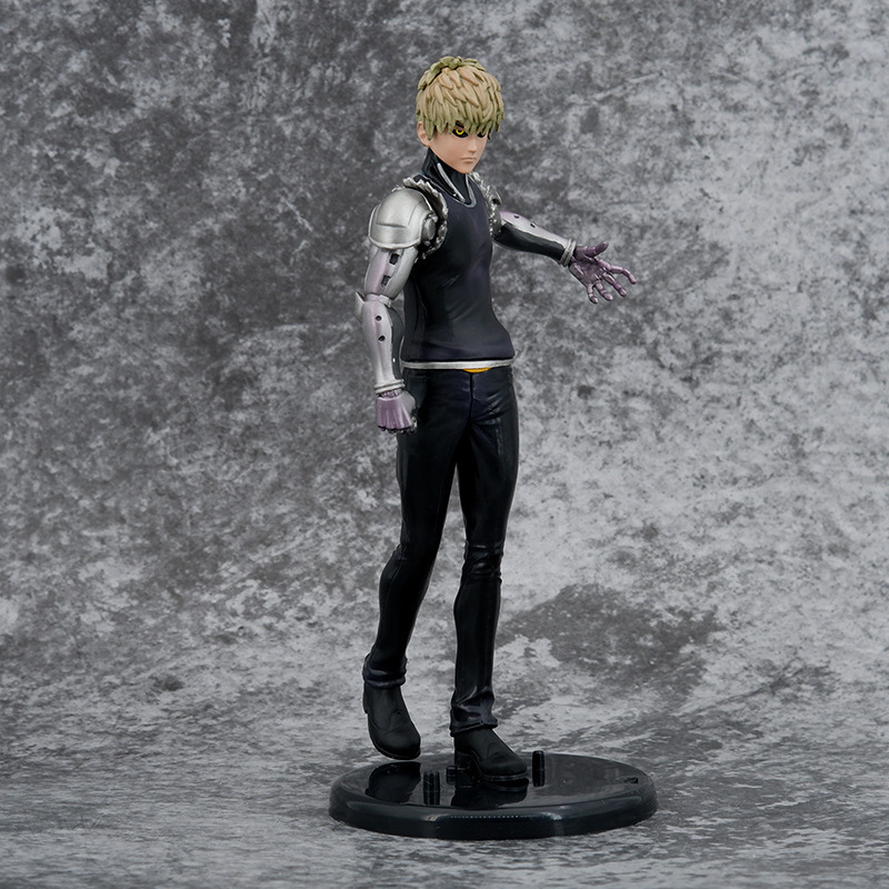 One Punch Man Genos Statue Figure Premium Anime Collection Detailed Cyborg Model Toy Fans and Collectors