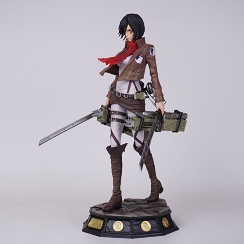 Mikasa Ackerman Attack on Titan Statue Figure Premium Collection Model Toy Detailed Anime Fans and Collectors