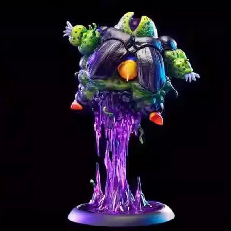 Dragon Ball Cell Self Destruction Statue Figure Premium Anime Collection Detailed Model Toy Dragon Ball Fans Collectors