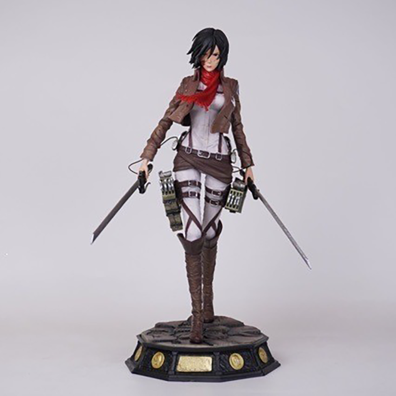 Mikasa Ackerman Attack on Titan Statue Figure Premium Collection Model Toy Detailed Anime Fans and Collectors