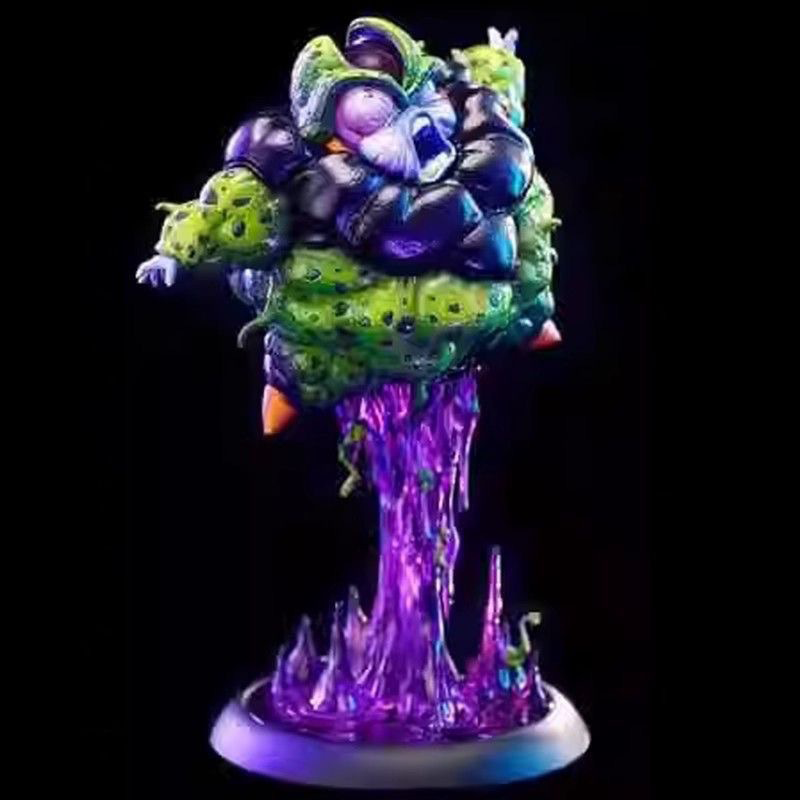 Dragon Ball Cell Self Destruction Statue Figure Premium Anime Collection Detailed Model Toy Dragon Ball Fans Collectors