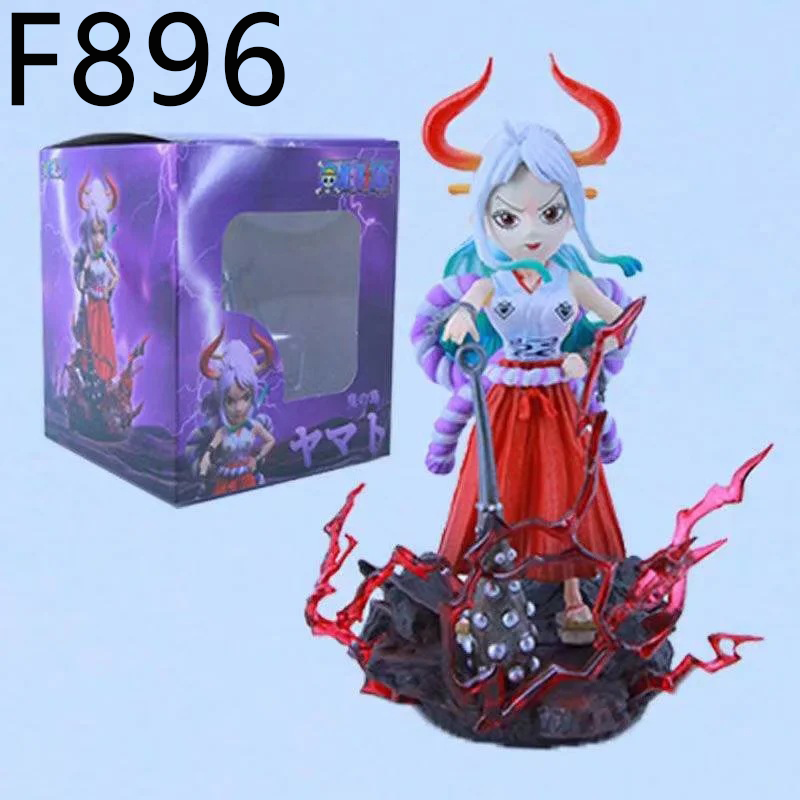 One Piece Yamato Chibi Statue Figure Cute Anime Collection Model Toy One Piece Fans and Collectors