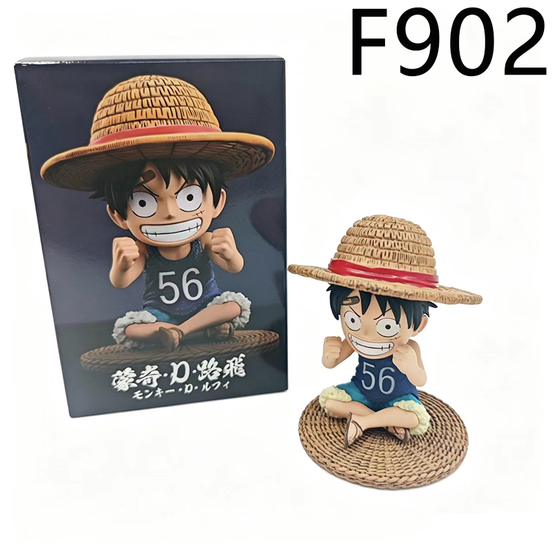 One Piece Luffy Child Statue Figure Q Version Cute Chibi Collection Toy Anime Model Fans and Collectors