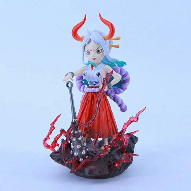 One Piece Yamato Chibi Statue Figure Cute Anime Collection Model Toy One Piece Fans and Collectors