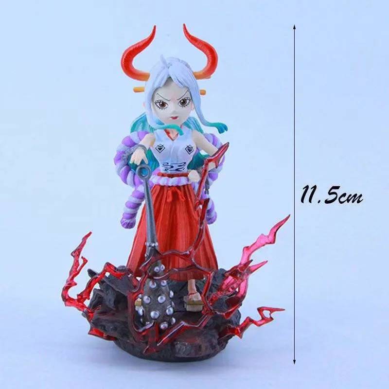 One Piece Yamato Chibi Statue Figure Cute Anime Collection Model Toy One Piece Fans and Collectors