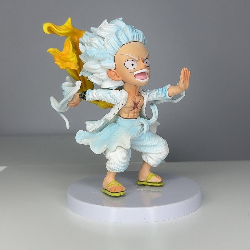 One Piece Luffy Zoro Nami Ace Chibi Statue Action Figure Collection Premium Anime Model Toy Fans Collectors Decoration