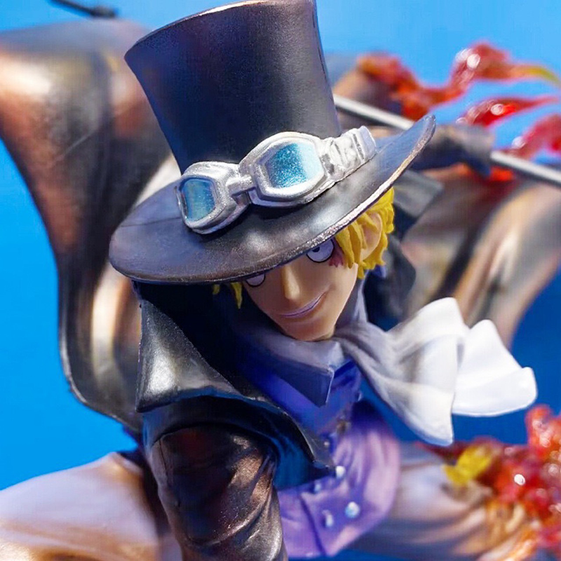 One Piece Roronoa Zoro Sabo Statue Action Figure Collection Premium Anime Model Toy Fans Collectors Decoration