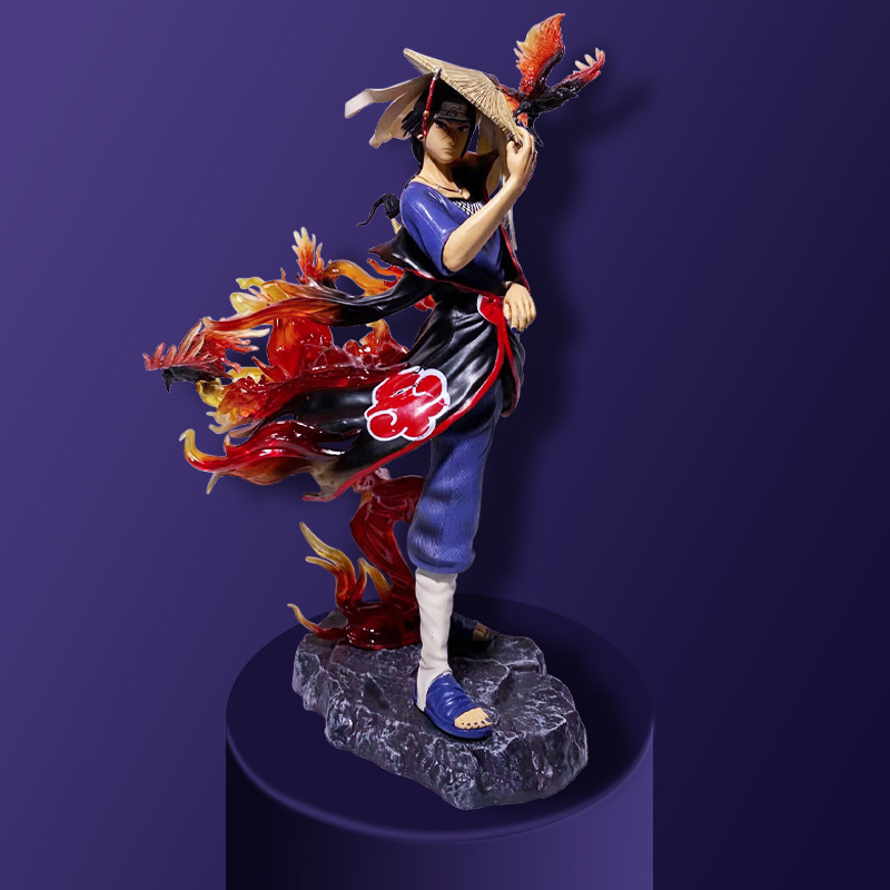 Naruto Shippuden Itachi Uchiha Naruto Uzumaki Tobi Collection Statue Action Figure Premium Anime Model Toy Fans