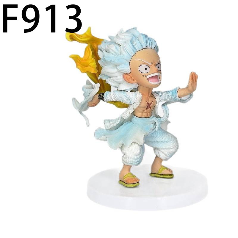 One Piece Luffy Zoro Nami Ace Chibi Statue Action Figure Collection Premium Anime Model Toy Fans Collectors Decoration