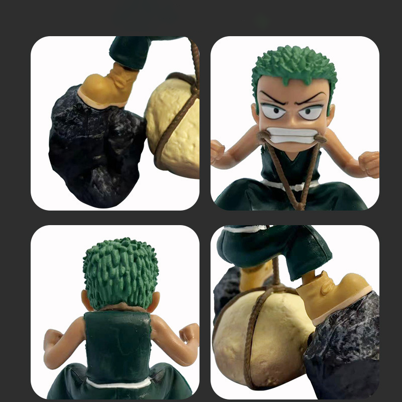 One Piece Luffy Zoro Nami Ace Chibi Statue Action Figure Collection Premium Anime Model Toy Fans Collectors Decoration