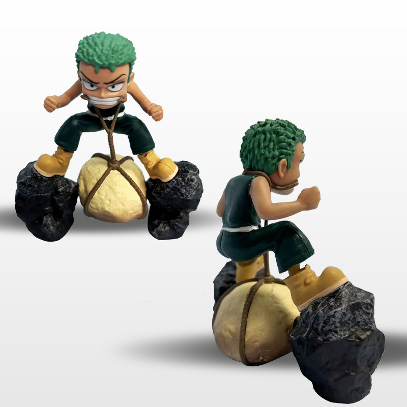 One Piece Luffy Zoro Nami Ace Chibi Statue Action Figure Collection Premium Anime Model Toy Fans Collectors Decoration