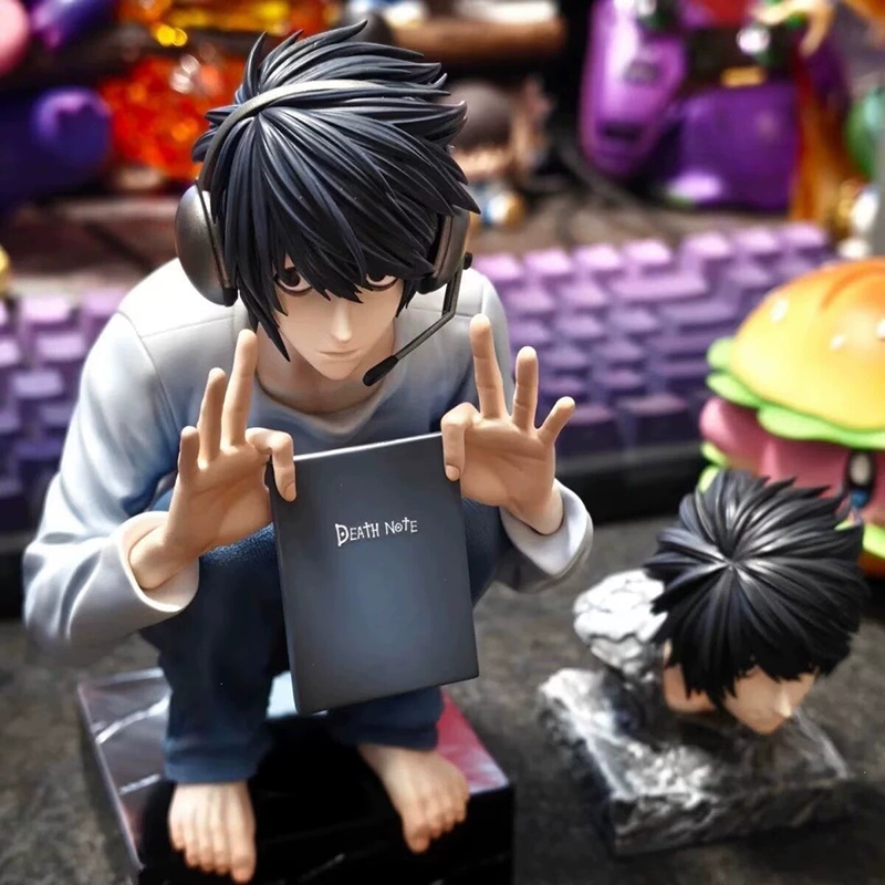 Death Note Light Yagami Statue Action Figure Collection Premium Anime Model Toy Fans Collectors Decoration