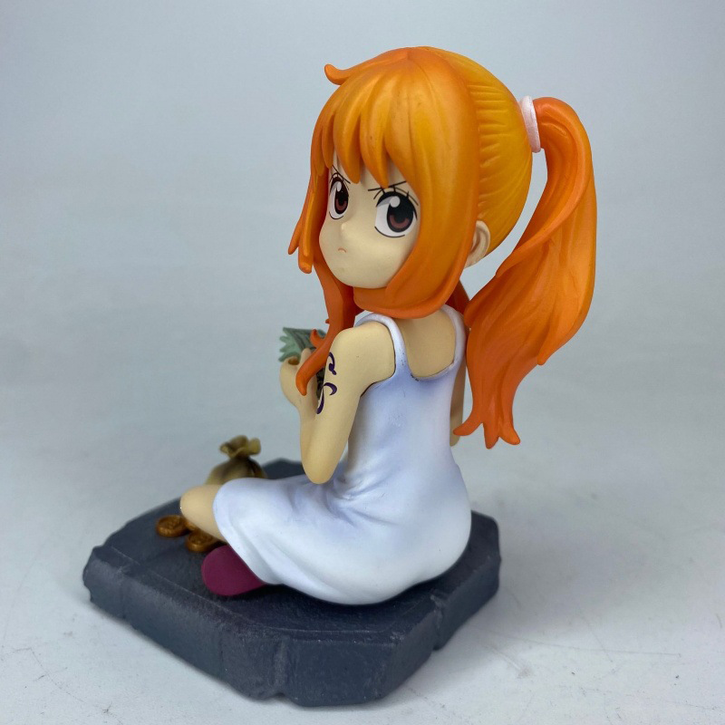 One Piece Luffy Zoro Nami Ace Chibi Statue Action Figure Collection Premium Anime Model Toy Fans Collectors Decoration