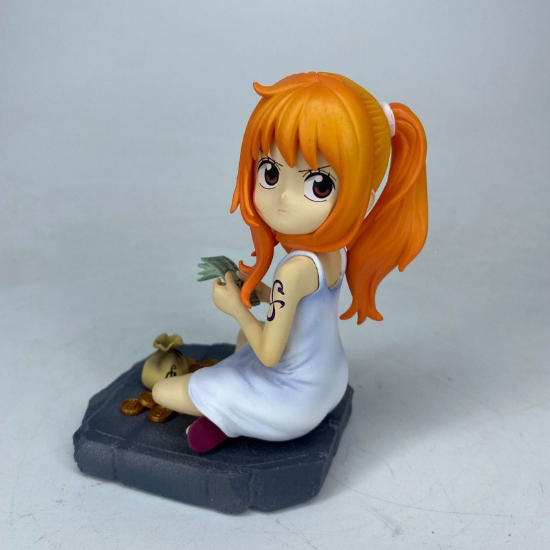 One Piece Luffy Zoro Nami Ace Chibi Statue Action Figure Collection Premium Anime Model Toy Fans Collectors Decoration