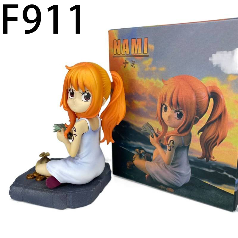 One Piece Luffy Zoro Nami Ace Chibi Statue Action Figure Collection Premium Anime Model Toy Fans Collectors Decoration