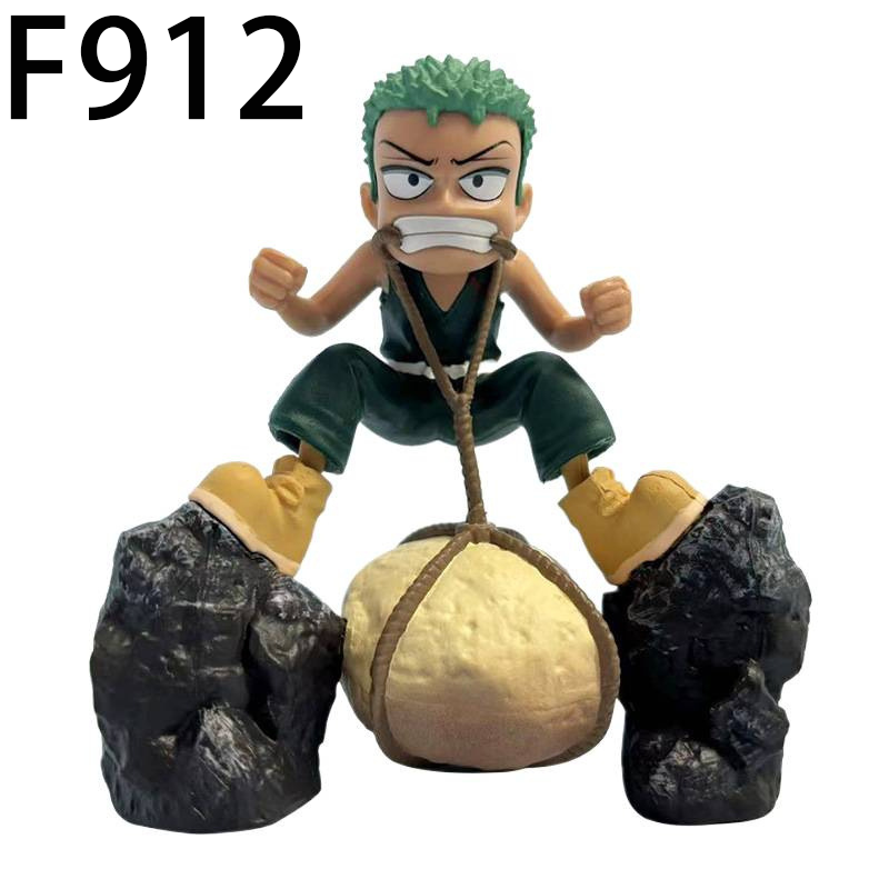 One Piece Luffy Zoro Nami Ace Chibi Statue Action Figure Collection Premium Anime Model Toy Fans Collectors Decoration