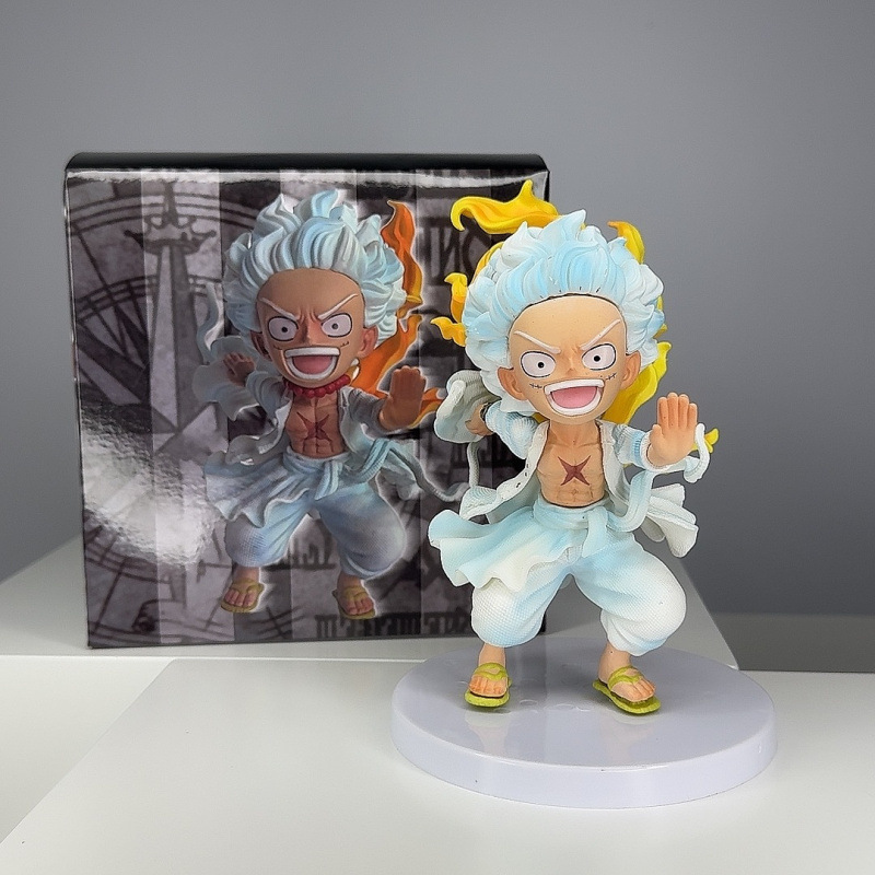 One Piece Luffy Zoro Nami Ace Chibi Statue Action Figure Collection Premium Anime Model Toy Fans Collectors Decoration