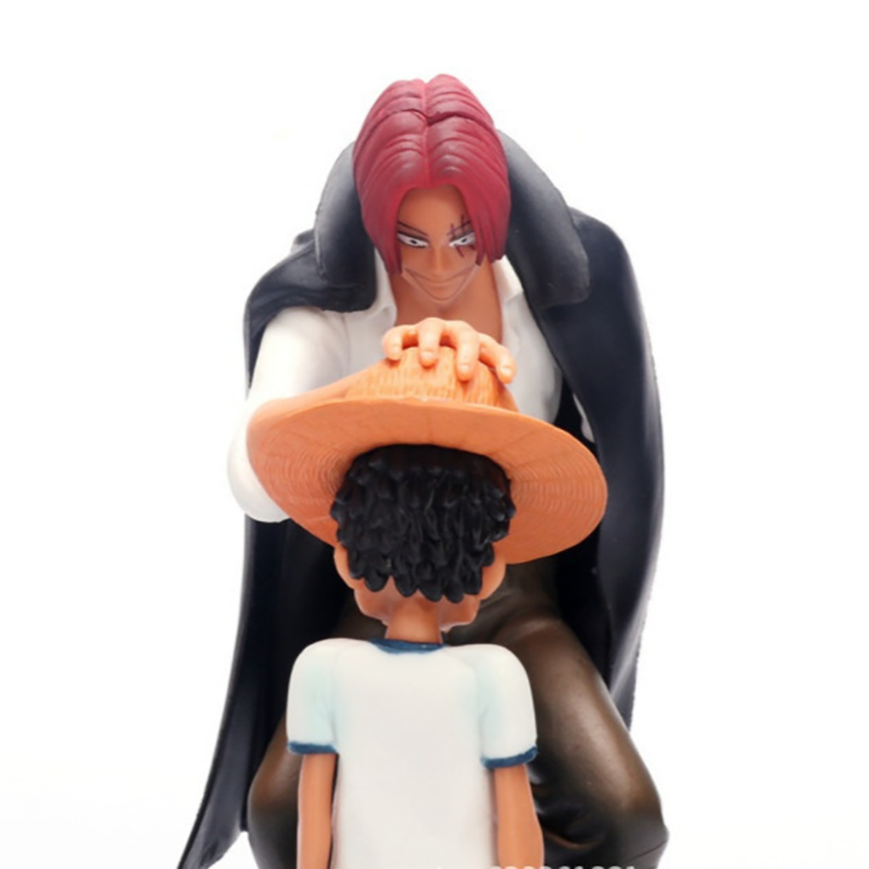 One Piece Shanks Monkey D Luffy Statue Action Figure Collection Premium Anime Model Toy Fans Collectors Decoration