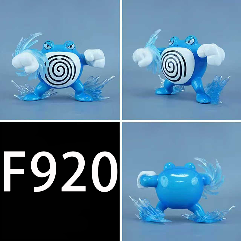 Pokemon Suicune Entei Raikou Poliwrath Statue Action Figure Collection Premium Anime Model Toy Fans Collectors Decoration