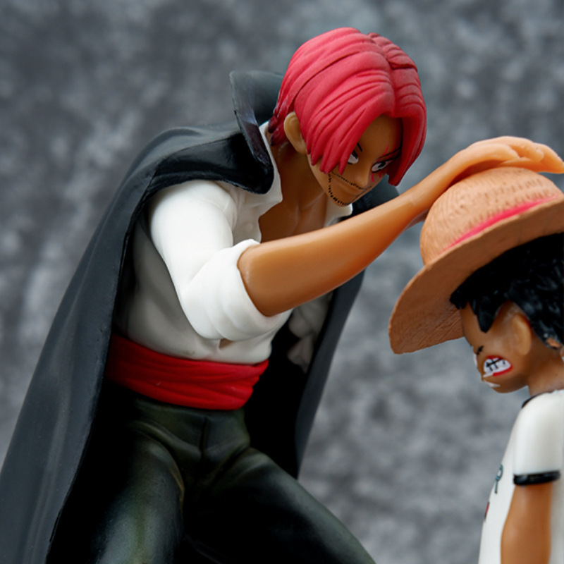 One Piece Shanks Monkey D Luffy Statue Action Figure Collection Premium Anime Model Toy Fans Collectors Decoration