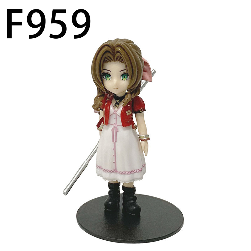 Final Fantasy VII Rebirth Tifa Aerith Cloud Zack Statue Action Figure Collection Premium Anime Model Toy Fans Collectors Decoration