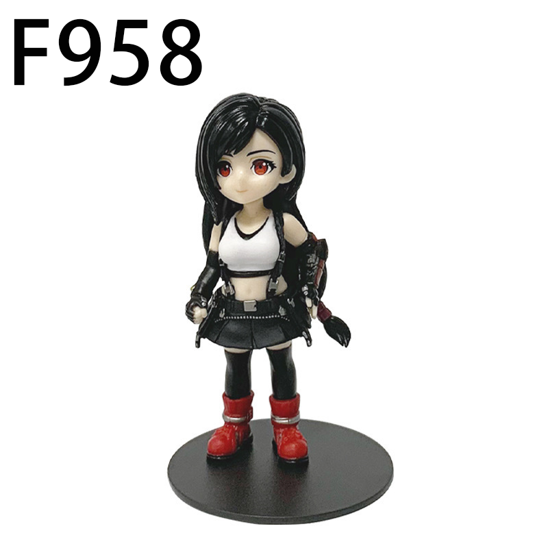 Final Fantasy VII Rebirth Tifa Aerith Cloud Zack Statue Action Figure Collection Premium Anime Model Toy Fans Collectors Decoration