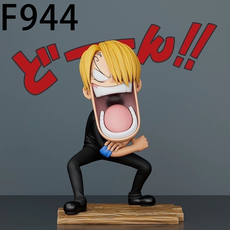 One Piece Luffy Sanji Zoro Statue Action Figure Hungry Version Collection Premium Anime Model Toy Fans Collectors Decoration