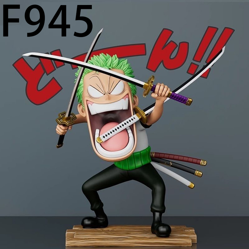 One Piece Luffy Sanji Zoro Statue Action Figure Hungry Version Collection Premium Anime Model Toy Fans Collectors Decoration