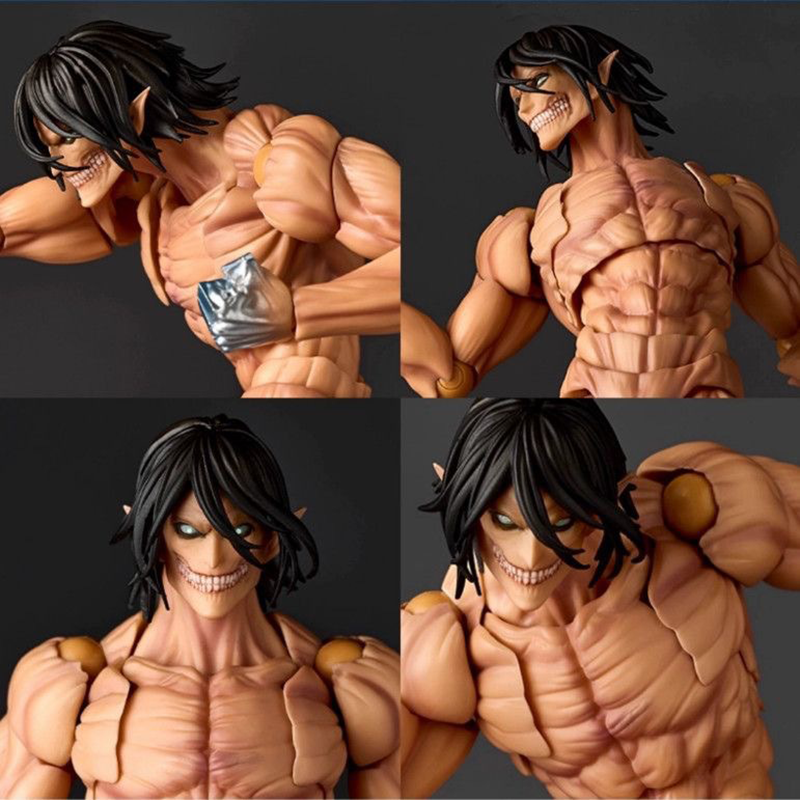Attack on Titan Female Titan Eren Yeager Levi Ackerman Statue Action Figure Collection Premium Anime Model Toy Fans Collectors Decoration